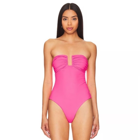 Susana Monaco Wired Strapless One-Piece Swimsuit - Picture 1 of 9
